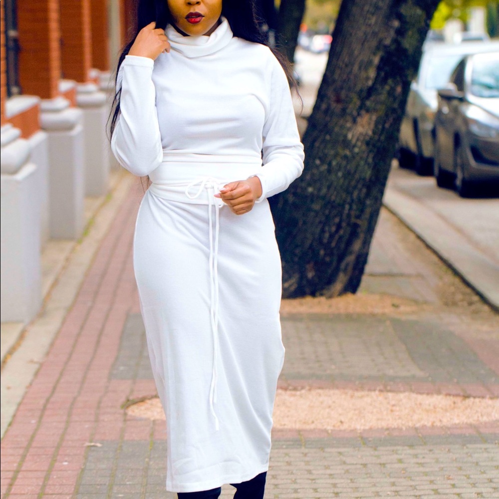 NOELLE Turtleneck sweater dress